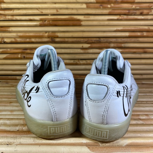 Puma Clyde Signature Ice Sneakers White/Black M8.5 - Picture 4 of 8
